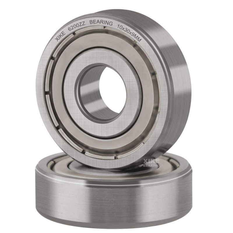 XiKe 2x Roulements à billes 6200ZZ 10x30x9mm - Prélubrifié et Acier 100Cr6, Double joint métallique, 6200-2Z Roulements à billes XiKe 2x Roulements à billes 6200ZZ 10x30x9mm - Prélubrifié et Acier 100Cr6, Double joint métallique, 6200-2Z Roulements à billes
