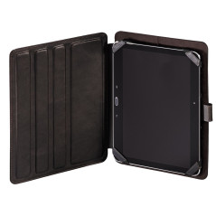 Hama Portfolio en Cuir Wednesday Paris pour tablettes 26 cm Max., Marron foncé