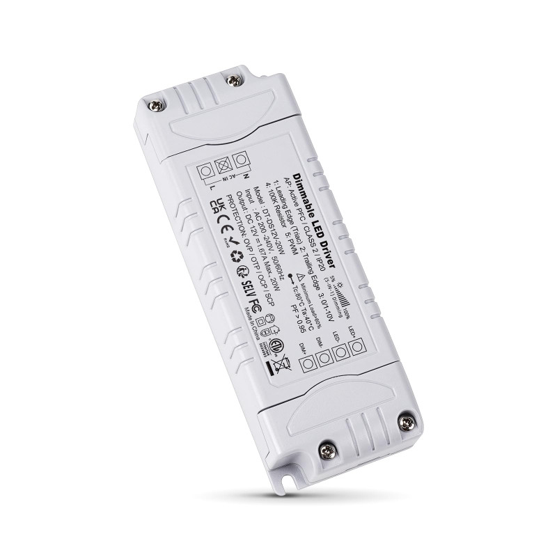 REYLAX Transformateur 220V 12V 20W 1.67A Dimmable Triac & 0/1-10V, Alimentation de Tension Constante Transformateur LED Basse Te REYLAX Transformateur 220V 12V 20W 1.67A Dimmable Triac & 0/1-10V, Alimentation de Tension Constante Transformateur LED Basse Te