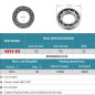 XiKe 6212 C3 Roulement à billes 60x110x22mm - Lot de 1 - Type ouvert - Acier à roulements 100Cr6, pour moteurs, imprimantes 3D, XiKe 6212 C3 Roulement à billes 60x110x22mm - Lot de 1 - Type ouvert - Acier à roulements 100Cr6, pour moteurs, imprimantes 3D,