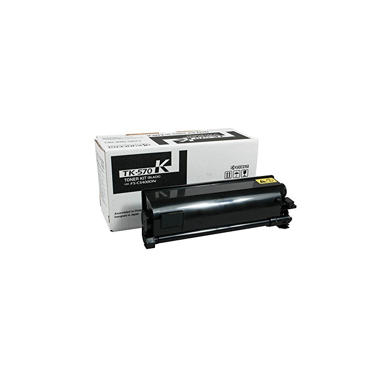 Toner Kyocera TK-570K d'origine. Noir, 16 000 pages ISO 19752, compatible imprimante ECOSYS FS-C5400DN, P7035cdn