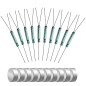 Gebildet 10pcs 3 Broches Verre Interrupteur Reed,Interrupteur à Induction Magnétique (2.5mm×14mm) Normalement Ouvert N/O N/C SPD Gebildet 10pcs 3 Broches Verre Interrupteur Reed,Interrupteur à Induction Magnétique (2.5mm×14mm) Normalement Ouvert N/O N/C SPD