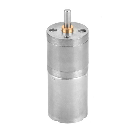 Moteur à engrenages à couple élevé, CC Moteur à Engrenages en Métal à Faible Vitesse 12V 25GA-370 de 25mm(12V 100RPM)