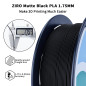 ZIRO Filament PLA Mat 1.75mm, Filament pour Imprimante 3D 1kg, PLA Haute Ténacité, Précision Dimensionnelle +/- 0.03mm, Noir ZIRO Filament PLA Mat 1.75mm, Filament pour Imprimante 3D 1kg, PLA Haute Ténacité, Précision Dimensionnelle +/- 0.03mm, Noir