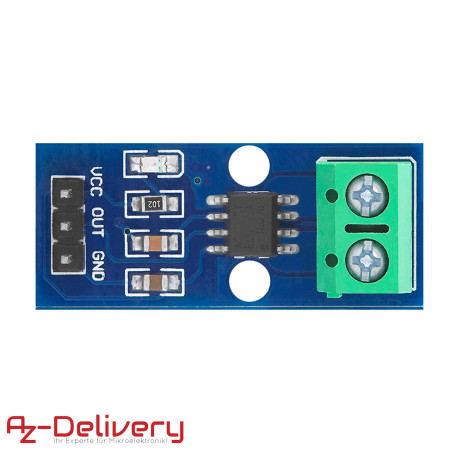 AZDelivery 3X ACS712 5A Module capteur de Courant Plage Range Current Capteur Compatible avec Arduino et Raspberry Pi y Compris