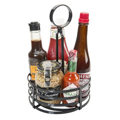 García de pou Panier Condiments 15,5X24 Cm Noir Fer - 1 unités