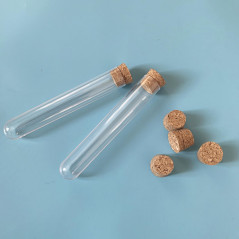 15 Pièces Tube a Essai Plastique,Tube Plastique Transparent,Eprouvette Plastique,Fiole Plastique,Tubes à Essais de Laboratoire,a