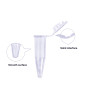 YouU Micro Centrifugeuse Tubes avec Bouchon Polypropylène 1.5ml 0.5ml 0.2 ml Gradué Microcentrifuge Tubes pour Plastique Test éc