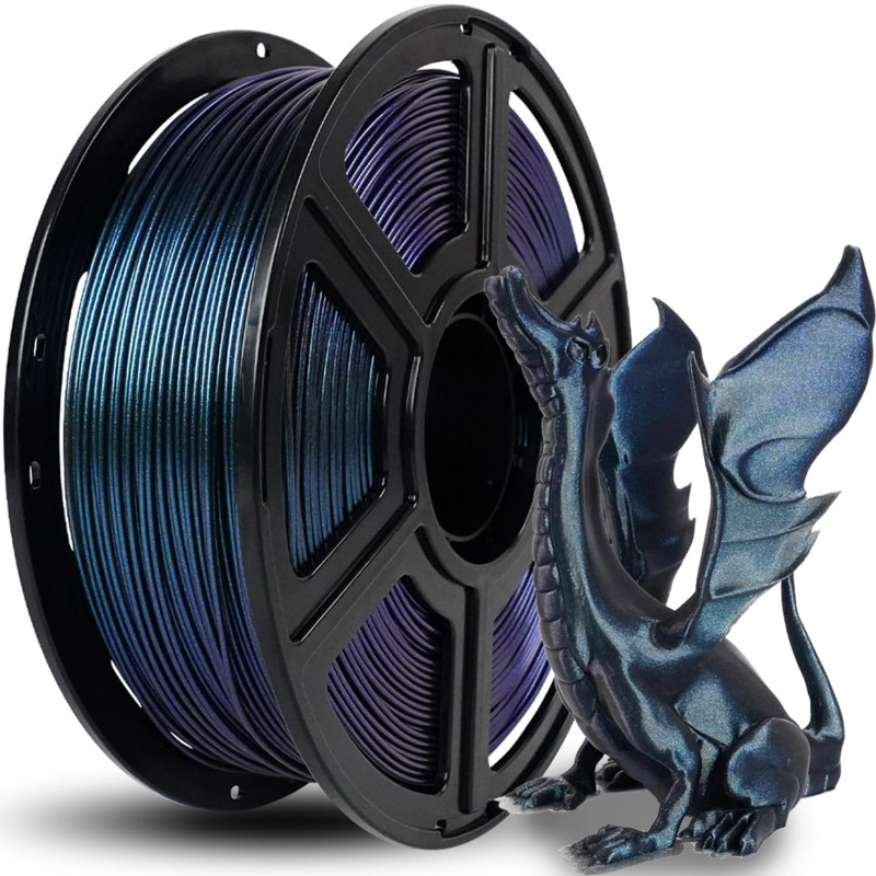 FLASHFORGE Filament pour Imprimante 3D PLA Caméléon Filament changeant de couleur 1.75mm, change de couleur avec la lumière et l FLASHFORGE Filament pour Imprimante 3D PLA Caméléon Filament changeant de couleur 1.75mm, change de couleur avec la lumière et l