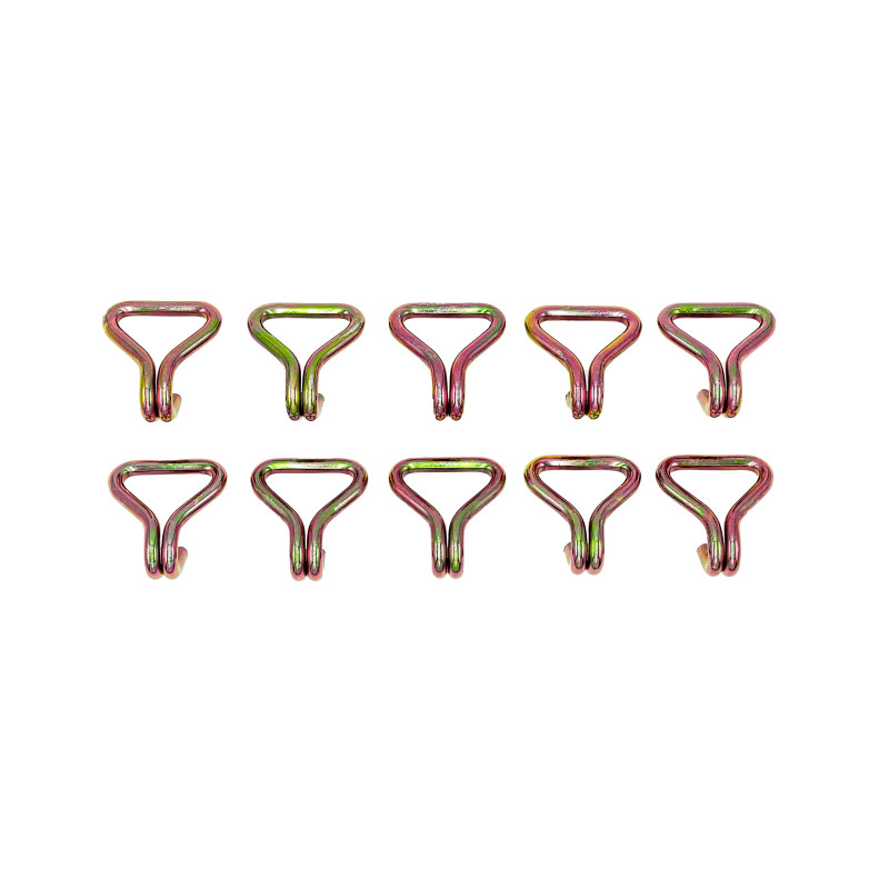 Dolezych 10 Crochets profilés pour Sangles d'arrimage de 50 mm Dolezych 10 Crochets profilés pour Sangles d'arrimage de 50 mm
