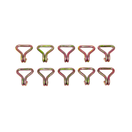Dolezych 10 Crochets profilés pour Sangles d'arrimage de 50 mm