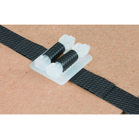 NIPS 140803001 Pack de cerclage 600 m de bandes en polypropylène et 200 attaches en plastique