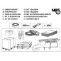 NIPS 140803001 Pack de cerclage 600 m de bandes en polypropylène et 200 attaches en plastique NIPS 140803001 Pack de cerclage 600 m de bandes en polypropylène et 200 attaches en plastique