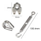 Pamtns Tendeur Inox Serre Cable Inox kit de Tension Corde en Acier Inoxydable à Suspendre Kit Kit de Garde Corps Inox Manchons d Pamtns Tendeur Inox Serre Cable Inox kit de Tension Corde en Acier Inoxydable à Suspendre Kit Kit de Garde Corps Inox Manchons d