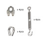 Pamtns Tendeur Inox Serre Cable Inox kit de Tension Corde en Acier Inoxydable à Suspendre Kit Kit de Garde Corps Inox Manchons d Pamtns Tendeur Inox Serre Cable Inox kit de Tension Corde en Acier Inoxydable à Suspendre Kit Kit de Garde Corps Inox Manchons d