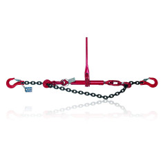 Chaîne d'Arrimage à Tendeur Dolezych avec Crochets à Chape et Tendeur à Cliquet avec Crochets Parallèles, 2 Pièces, Capacité d'A