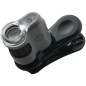 Carson MicroMini microscope de poche très puissant, grossissement 20x, avec fonction éclairage par LED/UV et lampe de poche ains Carson MicroMini microscope de poche très puissant, grossissement 20x, avec fonction éclairage par LED/UV et lampe de poche ains