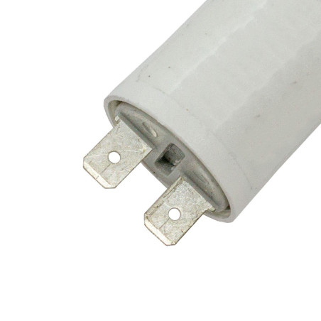 Lumonic Condensateur de démarrage 416.10.47 A [incl. fiche 6,3x0,8mm] | Condensateur moteur 10µF 425V 30x70mm I Condensateur dan