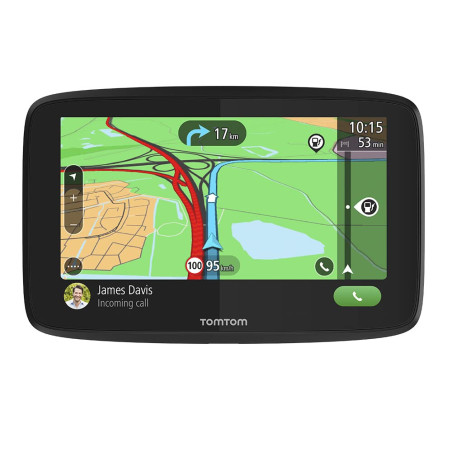 Tomtom GPS Voiture GO Essential, 6 Pouces, Info Trafic, Essai des Alertes de Zones de Danger, Cartes UE, Mise à Jour Via WiFi, A