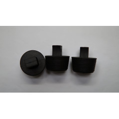 dexierp Bouchon d'insert Conique nervuré Protection Force pour 1-1/2" 1-9/16" 1-5/8" 1-11/16" 38-44mm ID Trou Filetage Tube Ouve