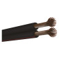 EMOS S8280 Câble en cuivre 2 x 1,0 mm² 100 m en cuivre pur pour basse tension Noir avec marquage polarité EMOS S8280 Câble en cuivre 2 x 1,0 mm² 100 m en cuivre pur pour basse tension Noir avec marquage polarité