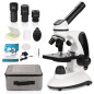 40X-2000X Microscope pour Enfants Adultes, Microscope Professionnel étudiant à Double éclairage LED avec Kits scientifiques, pou 40X-2000X Microscope pour Enfants Adultes, Microscope Professionnel étudiant à Double éclairage LED avec Kits scientifiques, pou