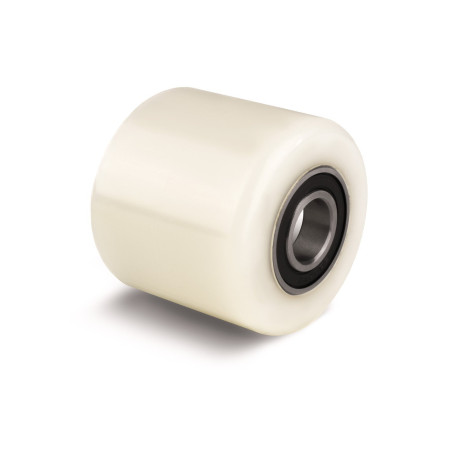 Ensemble de 2 galets de transpalette (kit de 2, diamètre de 82mm, largeur de 70mm) galet de charge en nylon/roue avec roulements