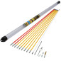 C.K MightyRods Pro 10m Tire Fils Electrique Standard Kit, No Échardes, 4 Aiguilles Flexibles, Aiguille Tire Fil Electricien, Bag C.K MightyRods Pro 10m Tire Fils Electrique Standard Kit, No Échardes, 4 Aiguilles Flexibles, Aiguille Tire Fil Electricien, Bag