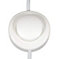 ElekTek Interrupteur à commande au pied à bouton-poussoir en ligne. 2 A. Grand diamètre de 65 mm - à utiliser avec flexible à 2 
