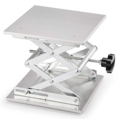 stonylab Table Élévatrice de Laboratoire, Table de Levage Plate-Forme de Laboratoire en Acier Inoxydable, 250 x 250 mm, Hauteur