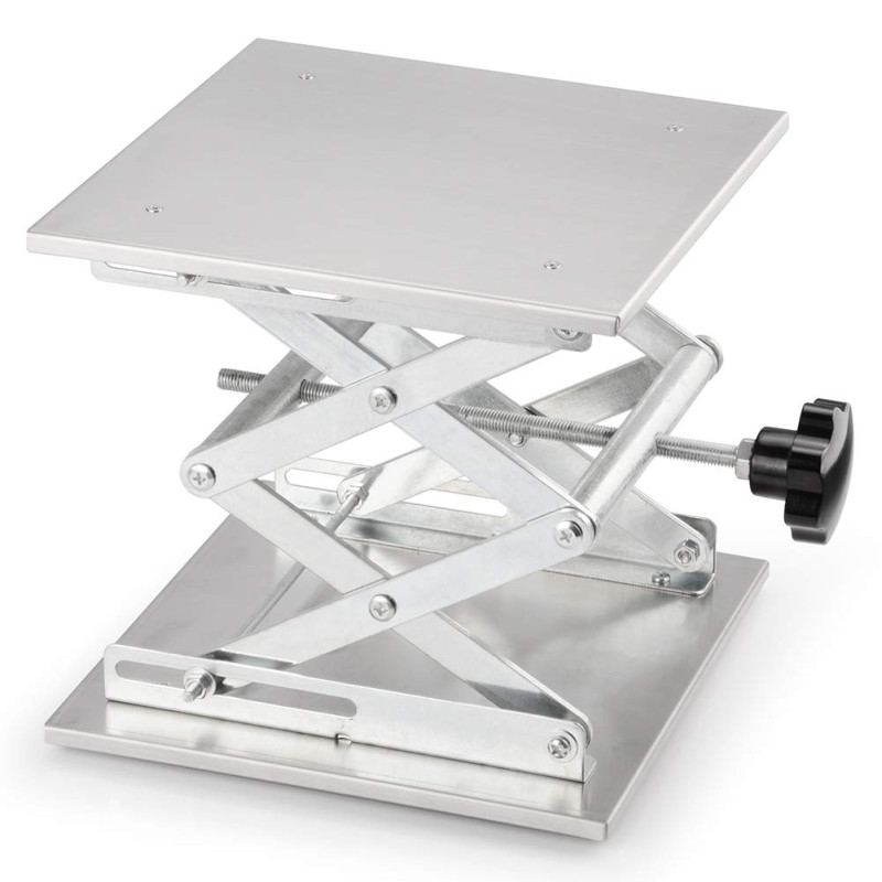 stonylab Table Élévatrice de Laboratoire, Table de Levage Plate-Forme de Laboratoire en Acier Inoxydable, 250 x 250 mm, Hauteur stonylab Table Élévatrice de Laboratoire, Table de Levage Plate-Forme de Laboratoire en Acier Inoxydable, 250 x 250 mm, Hauteur