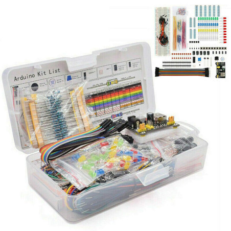 ZHITING Kit de démarrage 1set pour Composants électroniques Breadboard LED Buzzer résistance Transistor