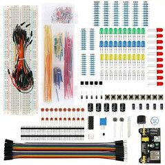 ZHITING Kit de démarrage 1set pour Composants électroniques Breadboard LED Buzzer résistance Transistor