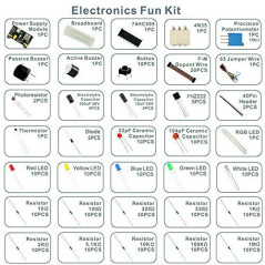 ZHITING Kit de démarrage 1set pour Composants électroniques Breadboard LED Buzzer résistance Transistor