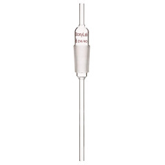 stonylab Verre Adaptateur Tube de Lab, Verre Borosilicaté Adaptateur D'entrée 24/40 avec Étendu Inférieur Tube D'égouttement de
