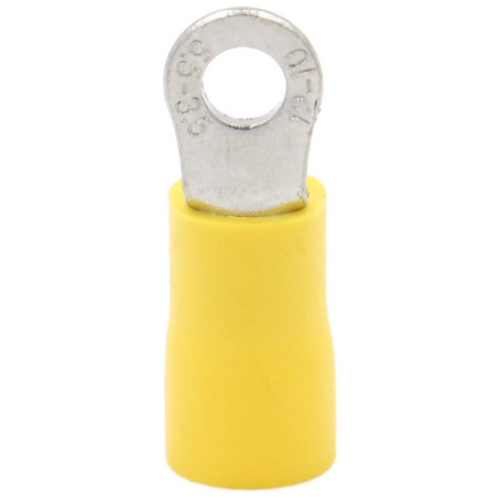 Heschen Ring Terminal Vinyle raccords à sertir isolée Fil électrique connecteur Rv5.5–3.5 à tige Taille # 6 pour 4–6 mm² (12–10