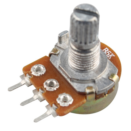 HALJIA 5 pcs potentiomètre 5 K Ohm Compatible avec Arduino Raspberry Pi et d'autres projets avec axe moleté