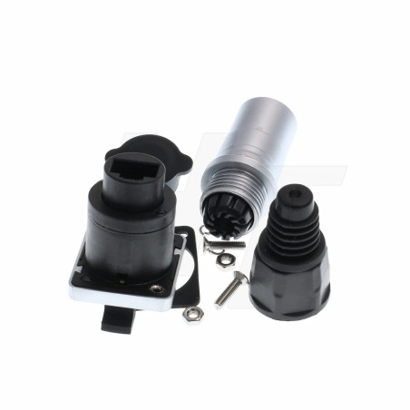 HangTon Connecteur RJ45 étanche pour réseau Ethernet Cat5e Prise Châssis Réceptacle (1 ensemble, prise et prise)