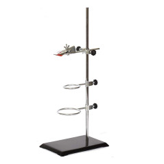 MissZM Support de Retort de Laboratoire pour extraction de titrage avec pince de burette et 2 colliers de serrage pour flasque,
