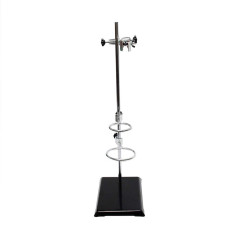 MissZM Support de Retort de Laboratoire pour extraction de titrage avec pince de burette et 2 colliers de serrage pour flasque, 