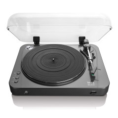 Lenco LBT-120 BK- Platine USB semi-automatique - Avec Bluetooth - Entraînement par courroie - 2 vitesses 33rpm, 45rpm - Numérisa