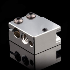 Bloc de chauffage en cuivre plaqué haute température compatible avec imprimante 3D Volcano Hotend PT100 DDB (cuivre)