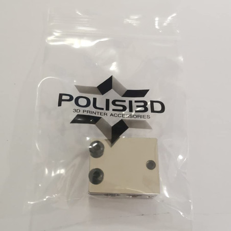 Bloc de chauffage en cuivre plaqué haute température compatible avec imprimante 3D Volcano Hotend PT100 DDB (cuivre)