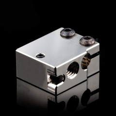 Bloc de chauffage en cuivre plaqué haute température compatible avec imprimante 3D Volcano Hotend PT100 DDB (cuivre)
