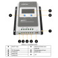 EPEVER® MPPT Tracer-AN G3 – Tracer3210AN G3 Régulateur de charge solaire, 30A, 12/24VDC auto work, PV 100V, Écran LCD, Mise à la EPEVER® MPPT Tracer-AN G3 – Tracer3210AN G3 Régulateur de charge solaire, 30A, 12/24VDC auto work, PV 100V, Écran LCD, Mise à la