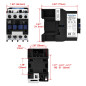 Heschen Contacteur à courant alternatif CJX2-1810 24V 50/60Hz Bobine 3P 3 pôles normalement ouvert Ie 18A Ue 380V Heschen Contacteur à courant alternatif CJX2-1810 24V 50/60Hz Bobine 3P 3 pôles normalement ouvert Ie 18A Ue 380V