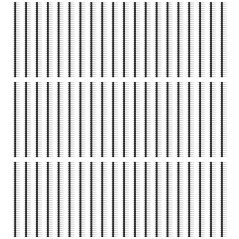 60 Pcs 2.54mm Pin Headers, 40 Pin 2.54mm Droit Simple Connecteur d'en-tête de Broche Mâle et Bande