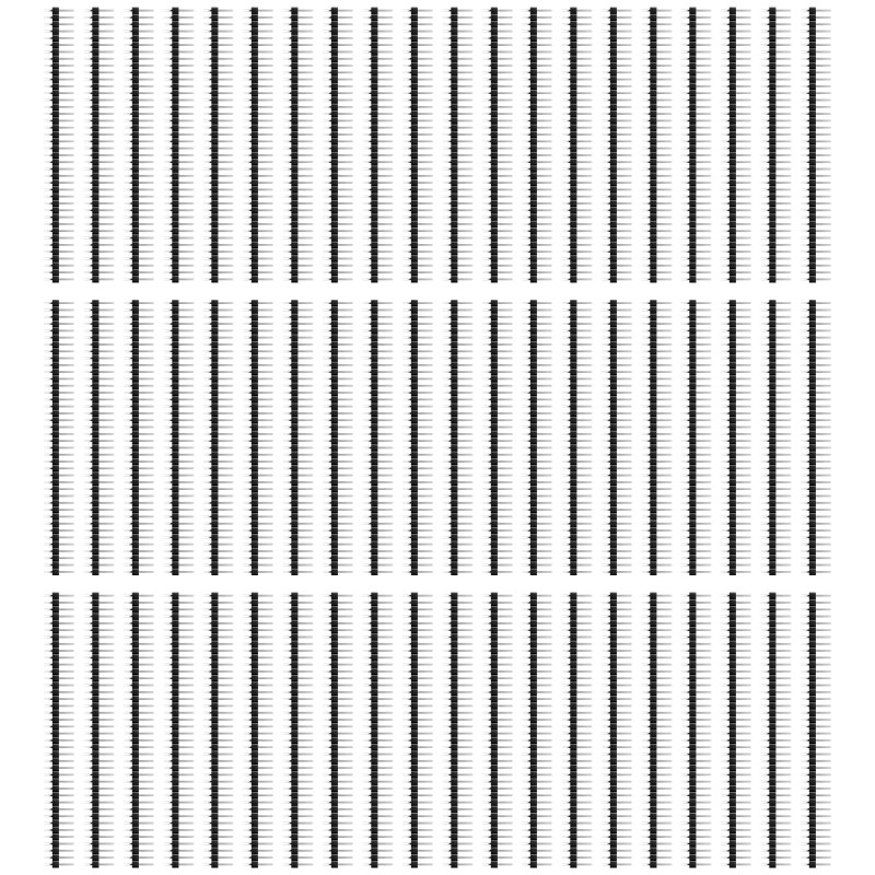 60 Pcs 2.54mm Pin Headers, 40 Pin 2.54mm Droit Simple Connecteur d'en-tête de Broche Mâle et Bande 60 Pcs 2.54mm Pin Headers, 40 Pin 2.54mm Droit Simple Connecteur d'en-tête de Broche Mâle et Bande