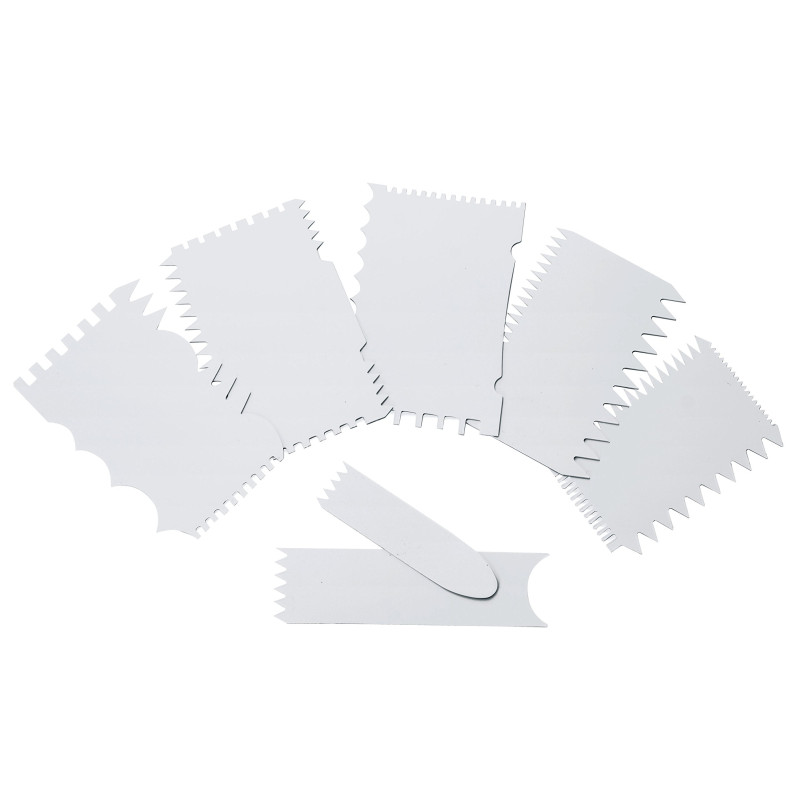 LACOR 68137 – Jeu de Peignes pour décoration, 7 pièces, Blanc