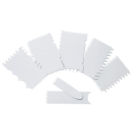 LACOR 68137 – Jeu de Peignes pour décoration, 7 pièces, Blanc